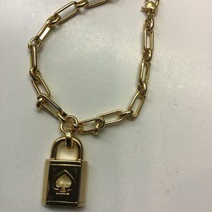 Kate Spade New Gold Padlock Bracelet